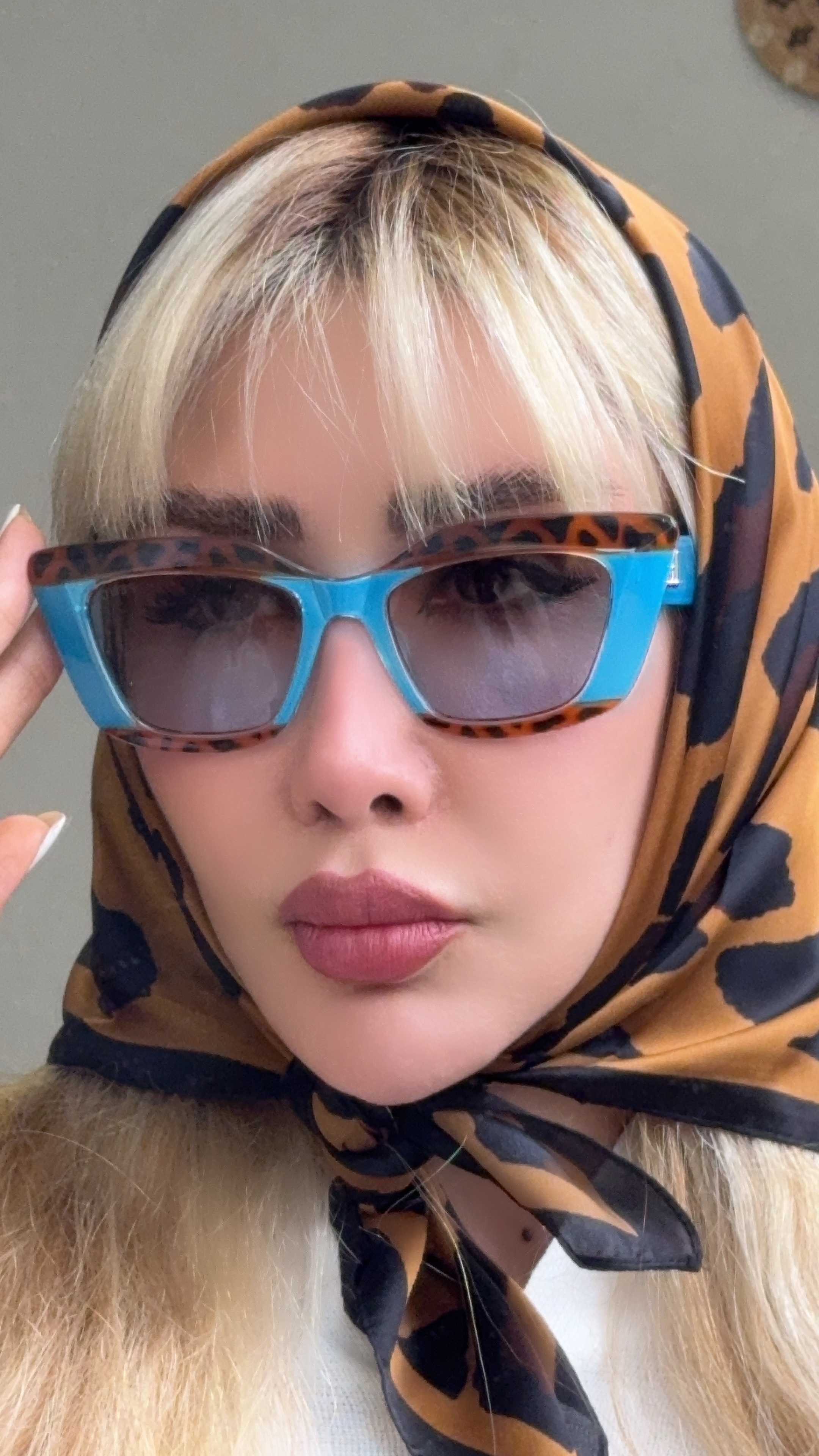 عینک آبی پلنگی